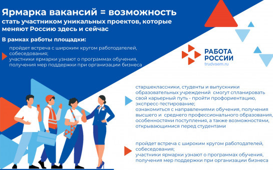 27 июня 2025 года в городе Искитиме пройдет Федеральный этап Всероссийской ярмарки трудоустройства «Работа России. Время возможностей»